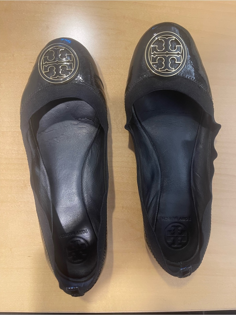 Tory Burch Caroline Elastic Trim Ballerina Flat